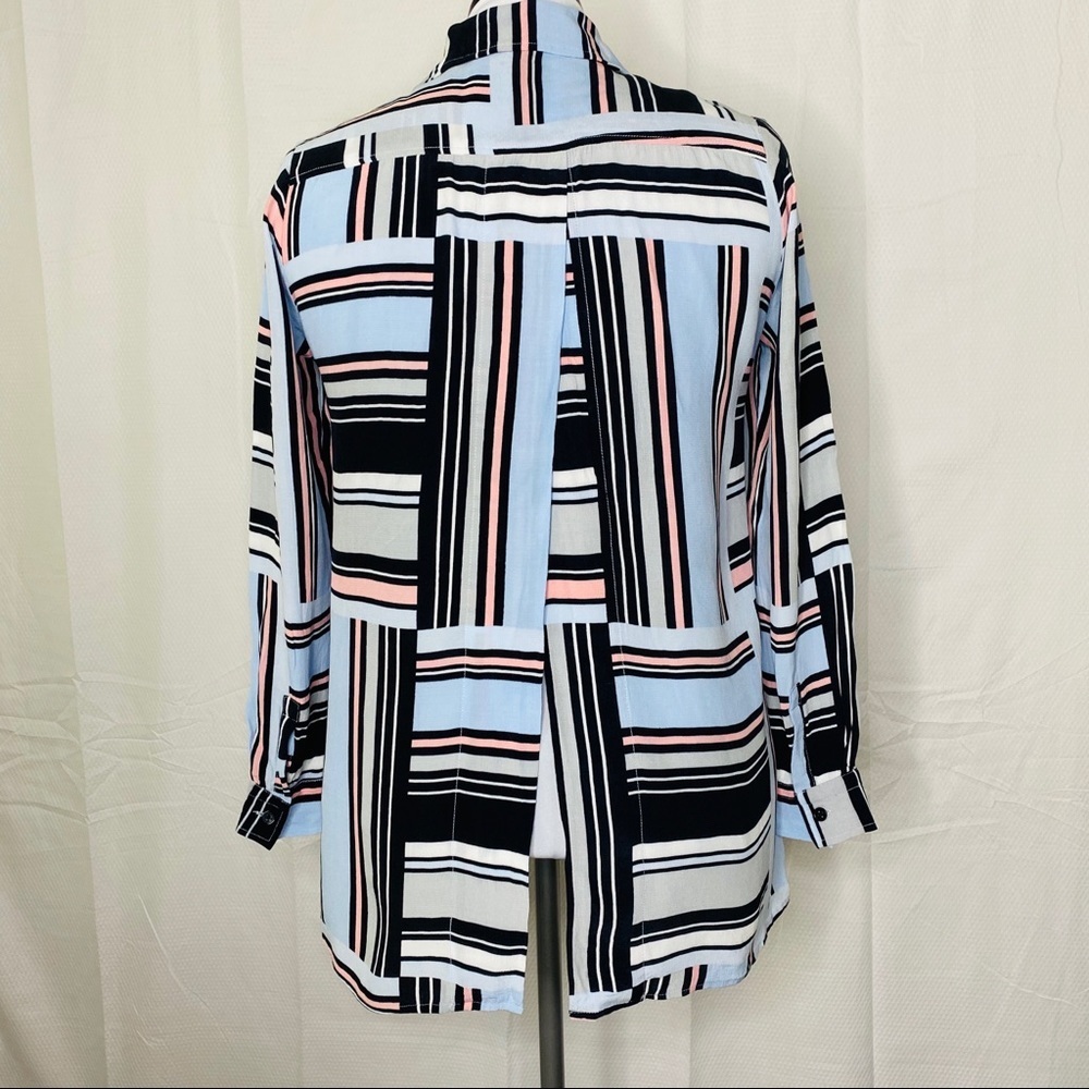 Asos Button Down Back Split Blouse Shirt - 4 - image 2